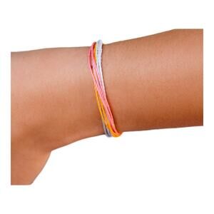 Two Pure Vida NWT Brighter Days And Ocean Sunrise Handmade Waterproof Bracelets